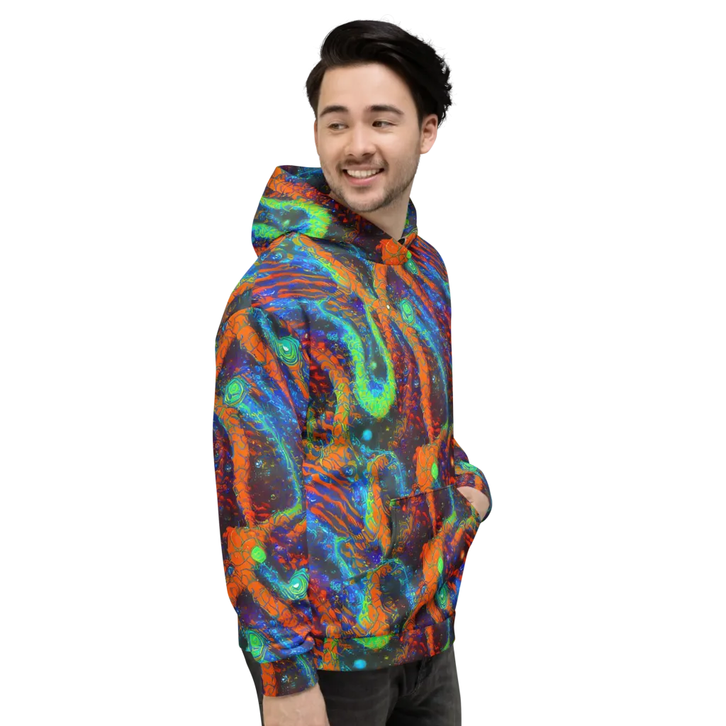 Flame Galaxy on Hoodie — Right