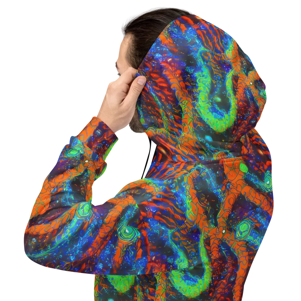 Flame Galaxy on Hoodie — Back