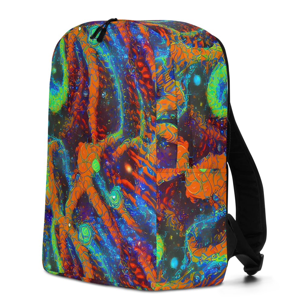 Flame Galaxy on Minimalist Backpack — Left