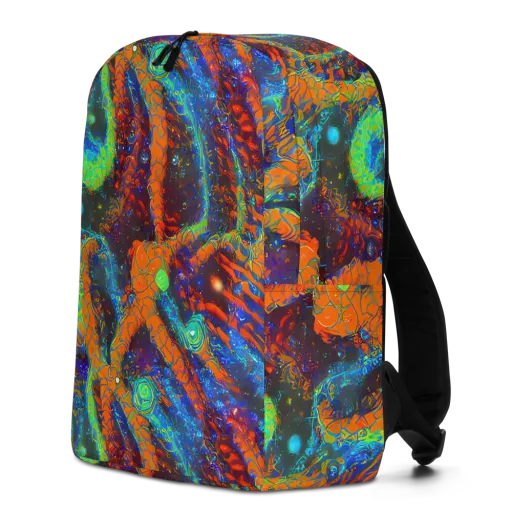 Flame Galaxy on a Minimalist Backpack