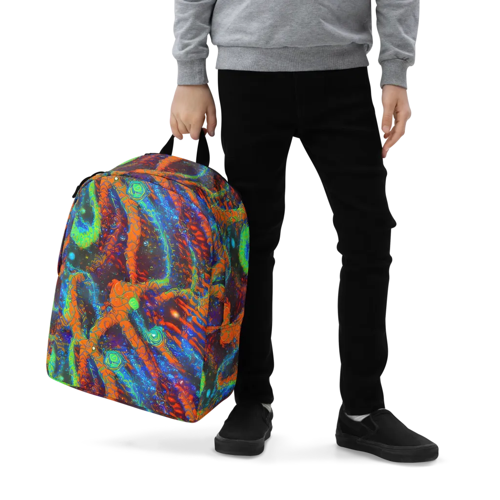 Flame Galaxy on Minimalist Backpack — Zoomed-in