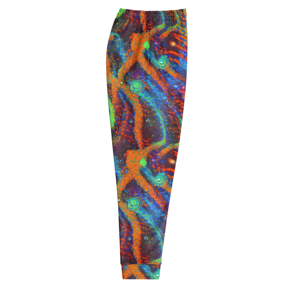 Flame Galaxy on Men's Joggers — Right
