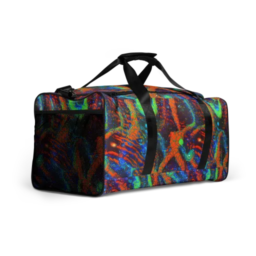 Flame Galaxy on a Duffle Bag