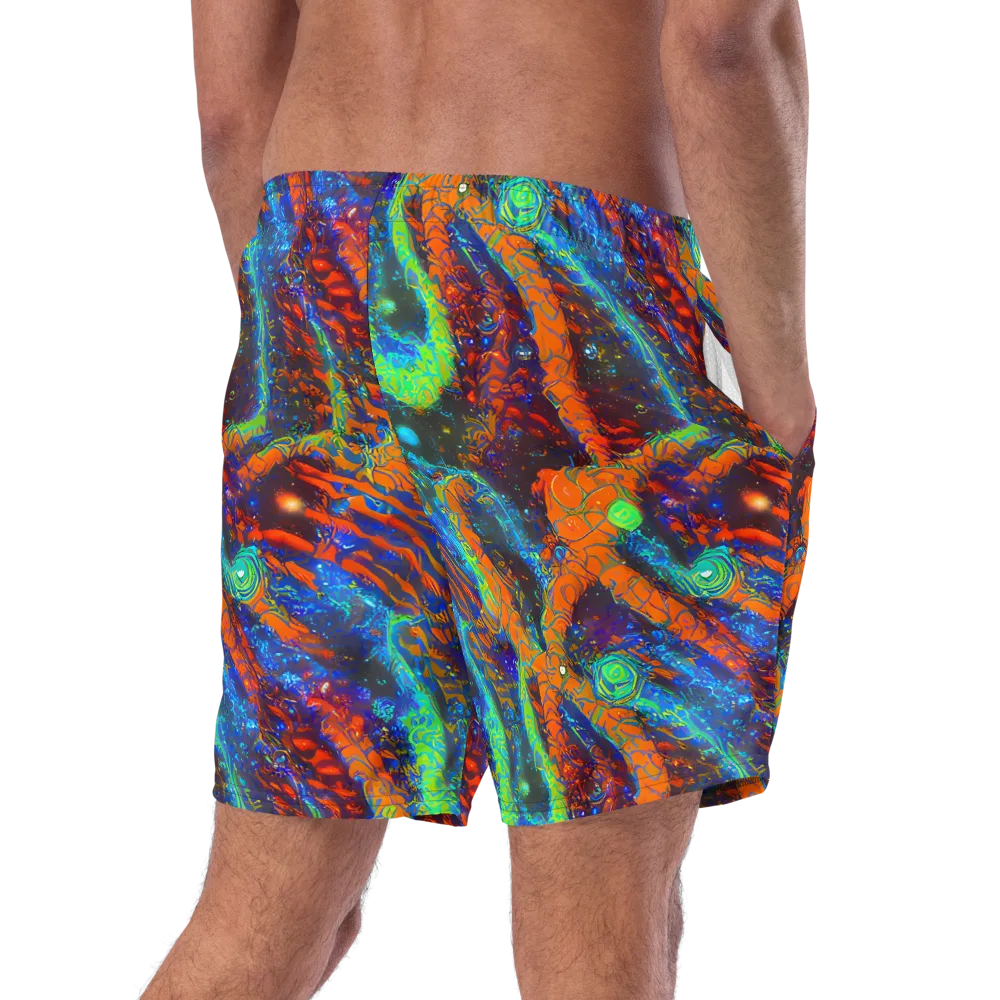Flame Galaxy on Swim Trunks — Right Back