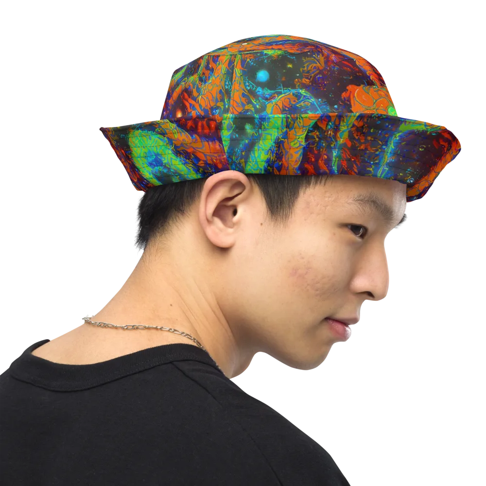 Flame Galaxy on Reversible Bucket Hat — Right Outside