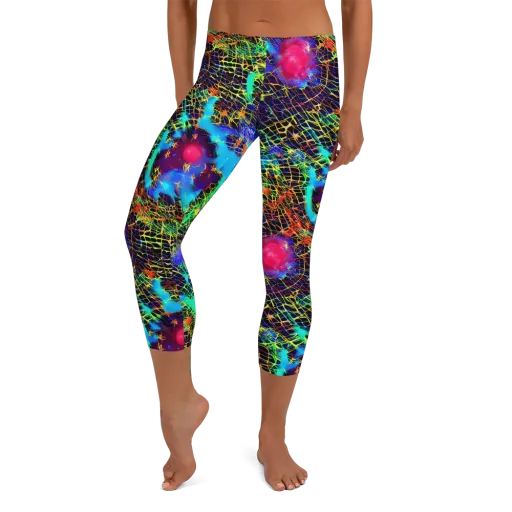 Hypercolor Collision on a Capri Leggings