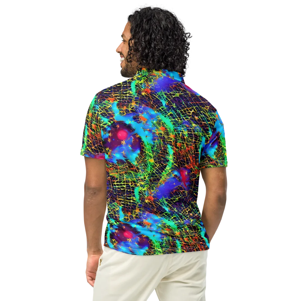 Hypercolor Collision on Men's Slim Fit Polo Shirt — Back