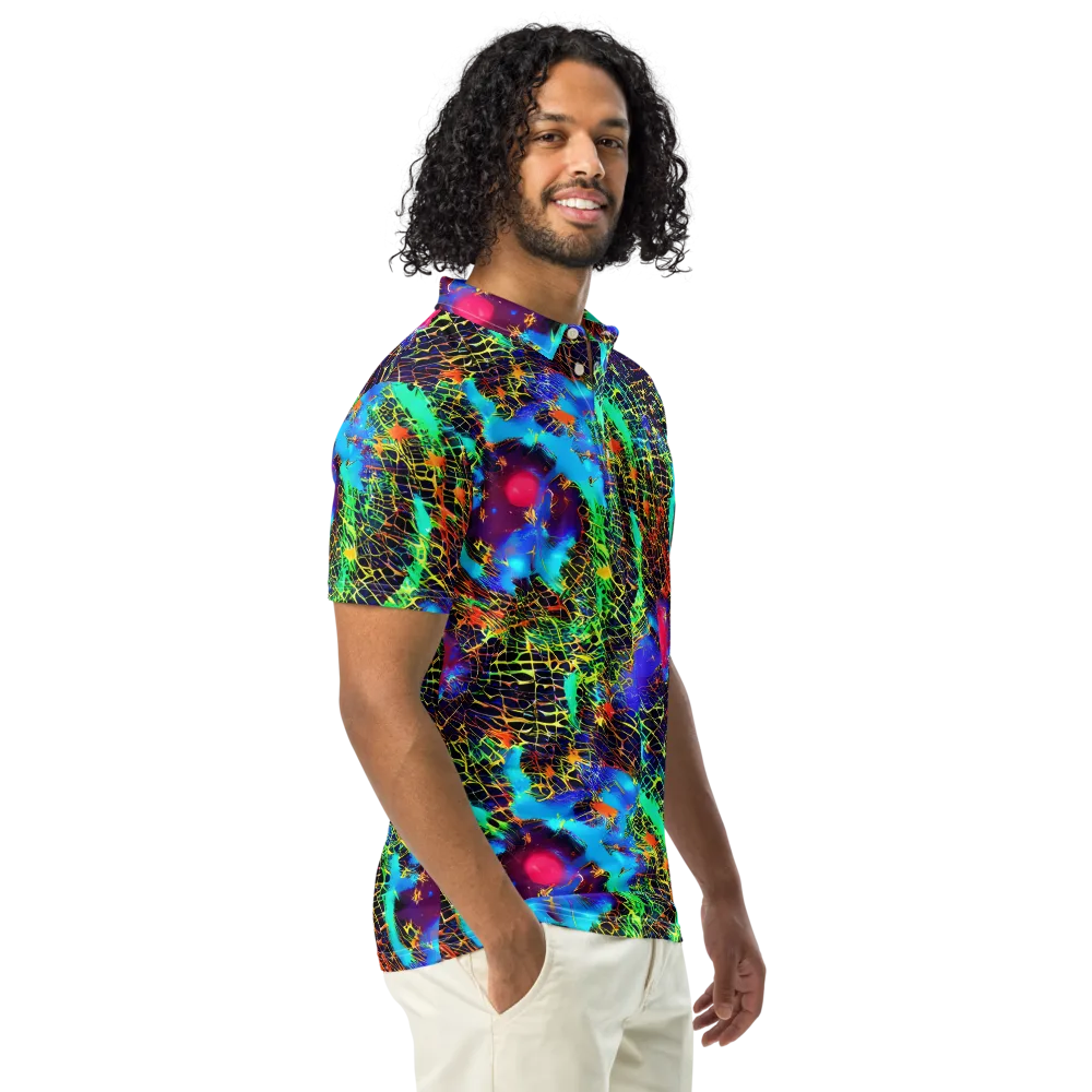 Hypercolor Collision on Men's Slim Fit Polo Shirt — Right Front