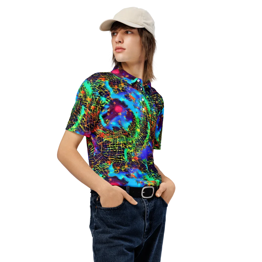 Hypercolor Collision on Men's Slim Fit Polo Shirt — Right Front