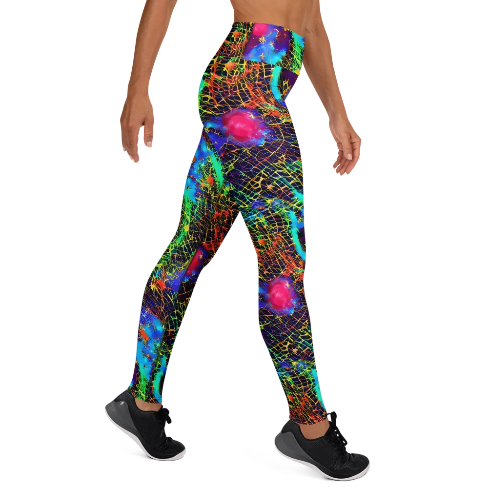 Hypercolor Collision on Yoga Leggings — Right