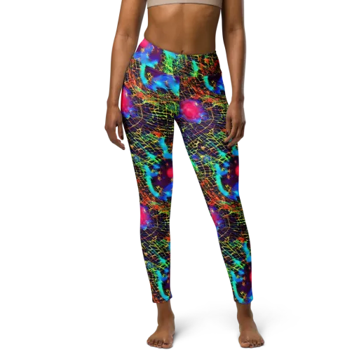 Hypercolor Collision on a Yoga Leggings