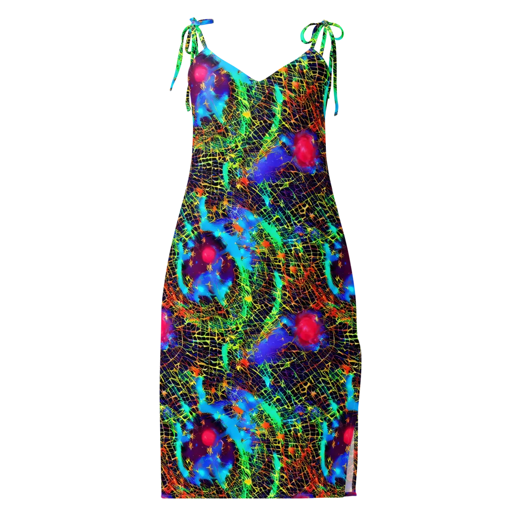 Hypercolor Collision on Slip Dress — Front