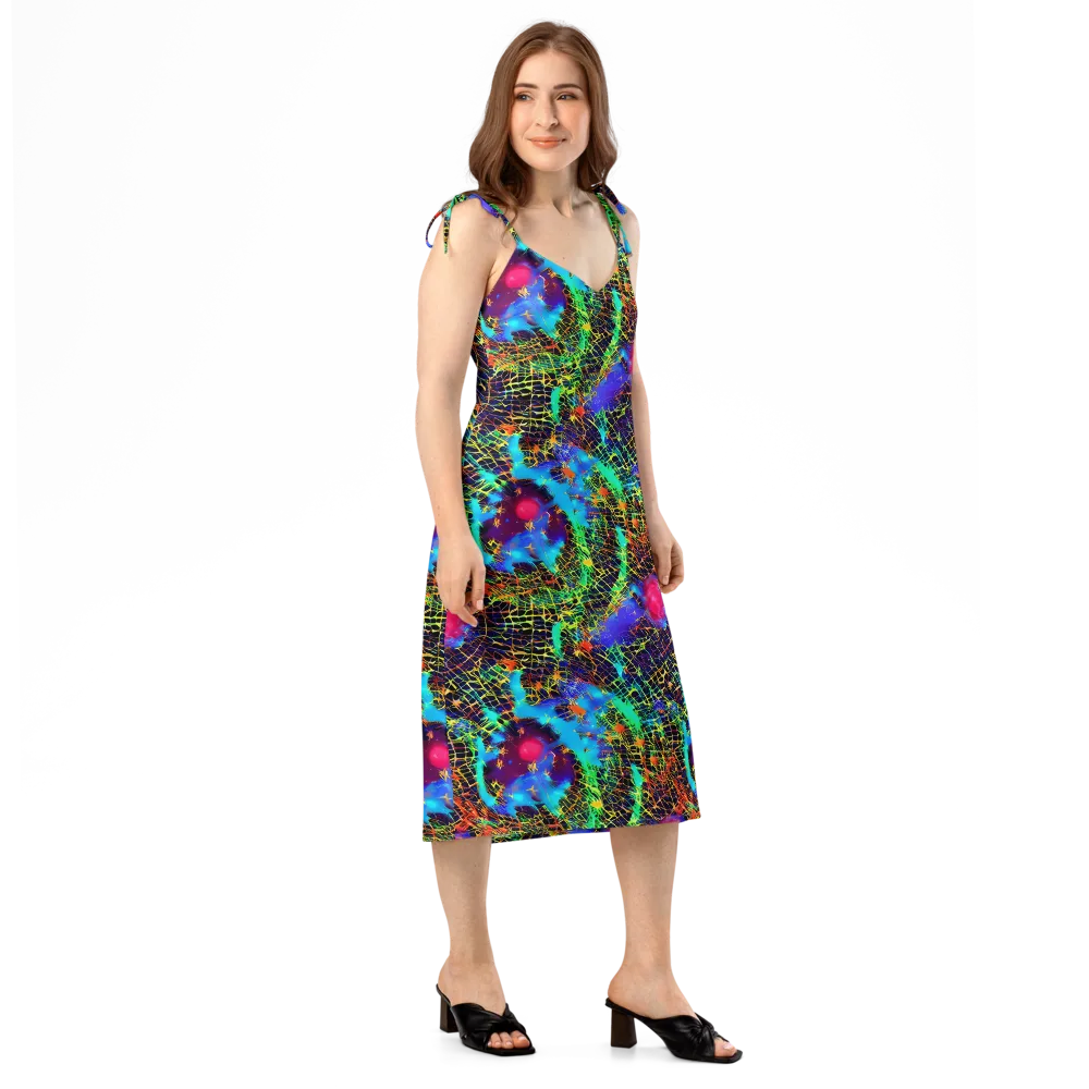 Hypercolor Collision on Slip Dress — Right Front