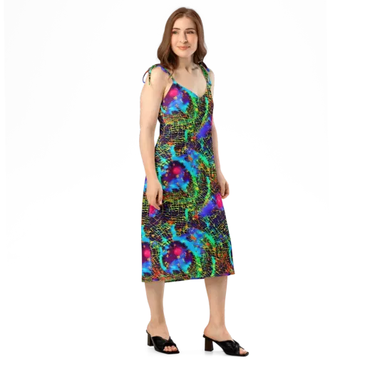 Hypercolor Collision on a Slip Dress