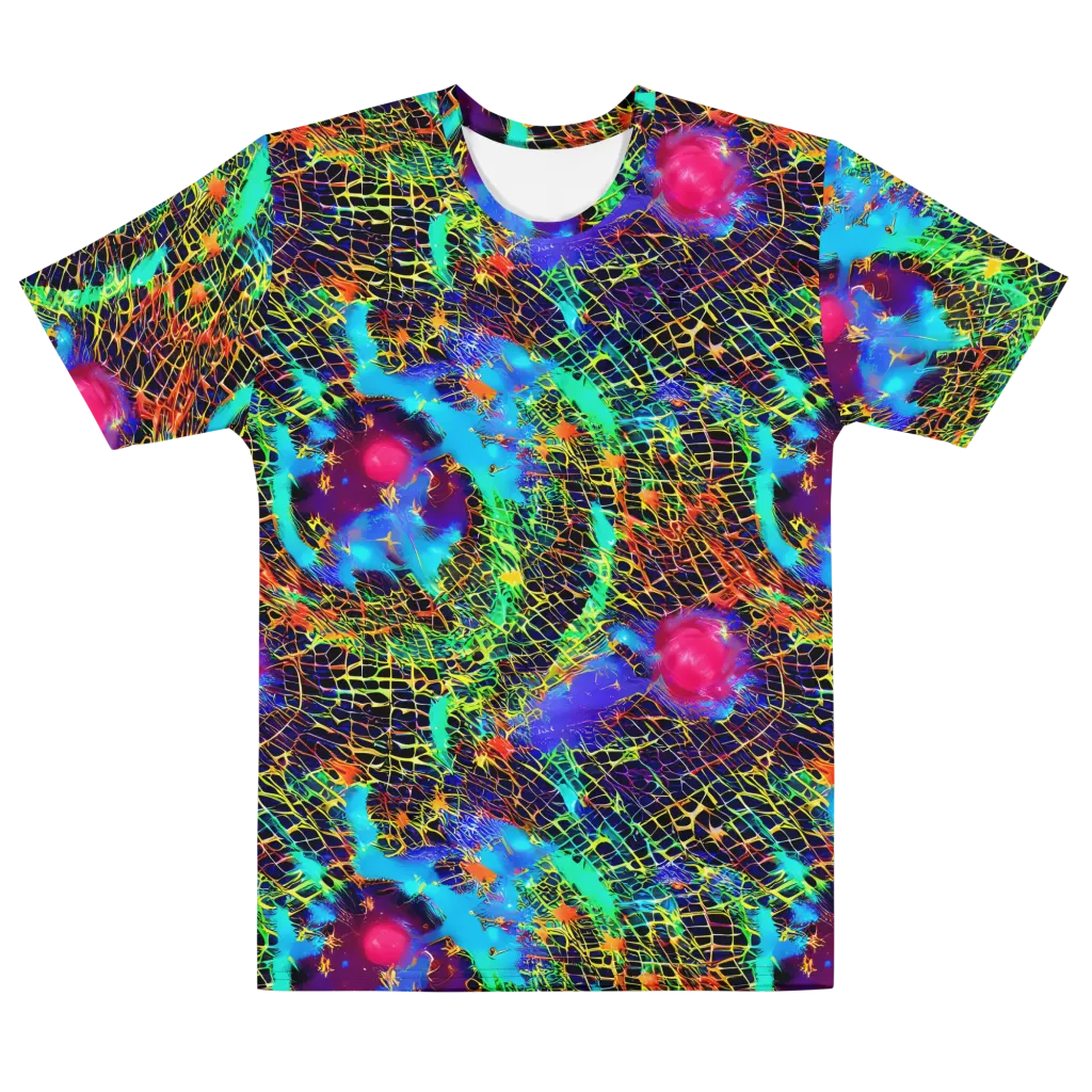 Hypercolor Collision on Men's Cotton Crew Neck T-Shirt — Front