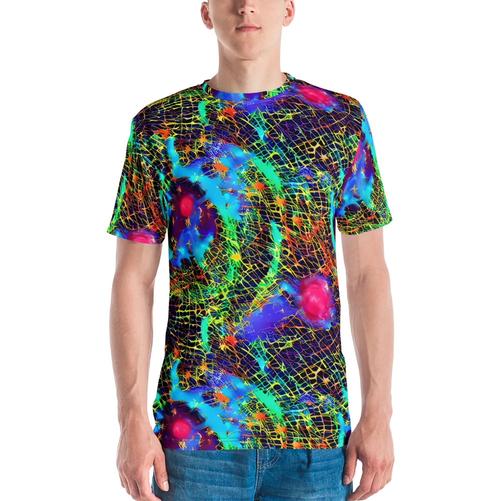 Hypercolor Collision on Men's Crew Neck T-Shirt — Front