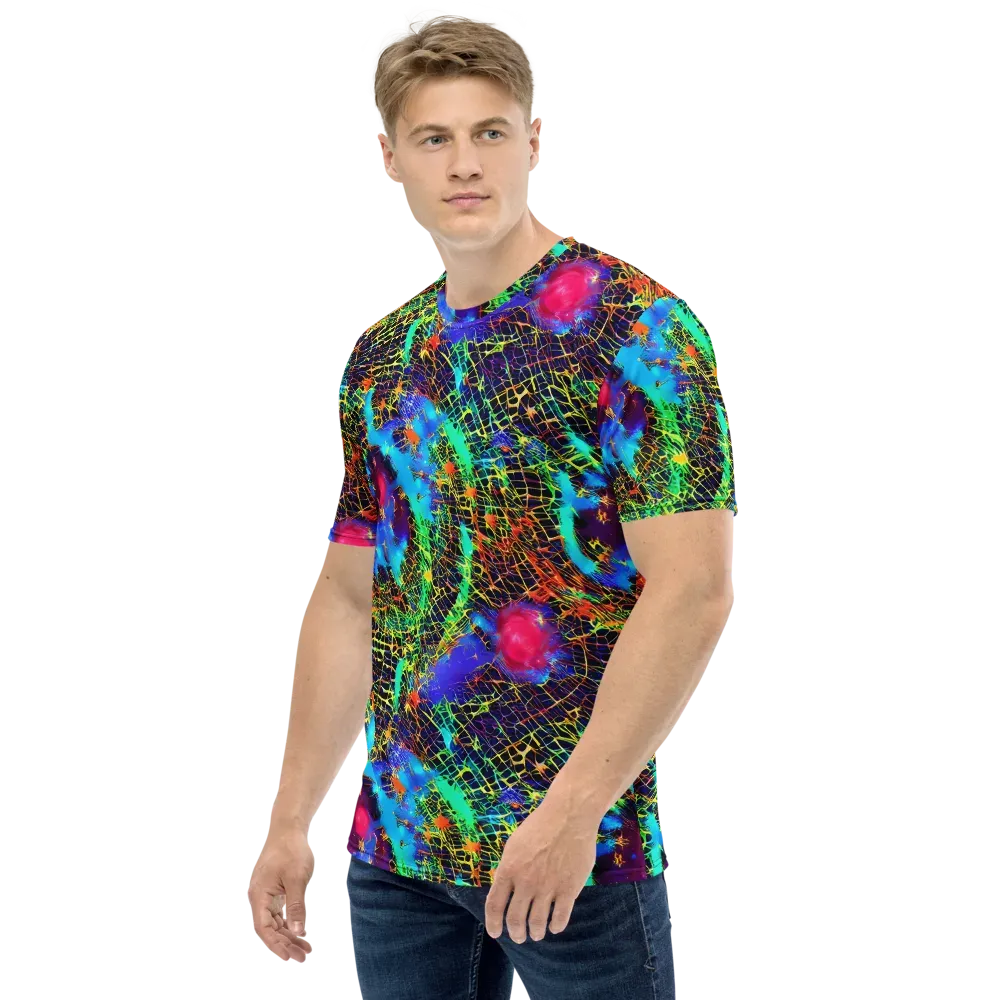 Hypercolor Collision on Men's Crew Neck T-Shirt — Left