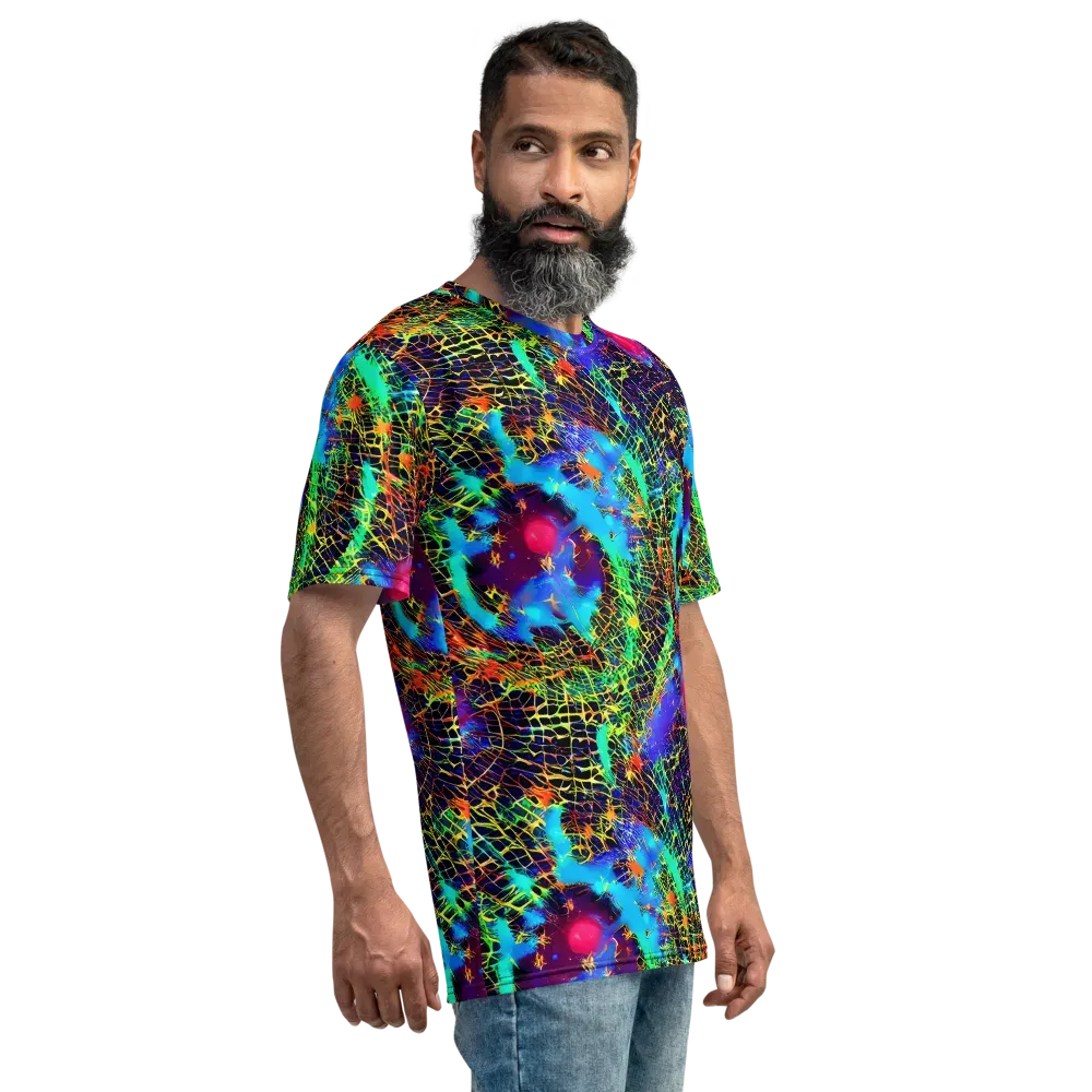 Hypercolor Collision on Men's Crew Neck T-Shirt — Right
