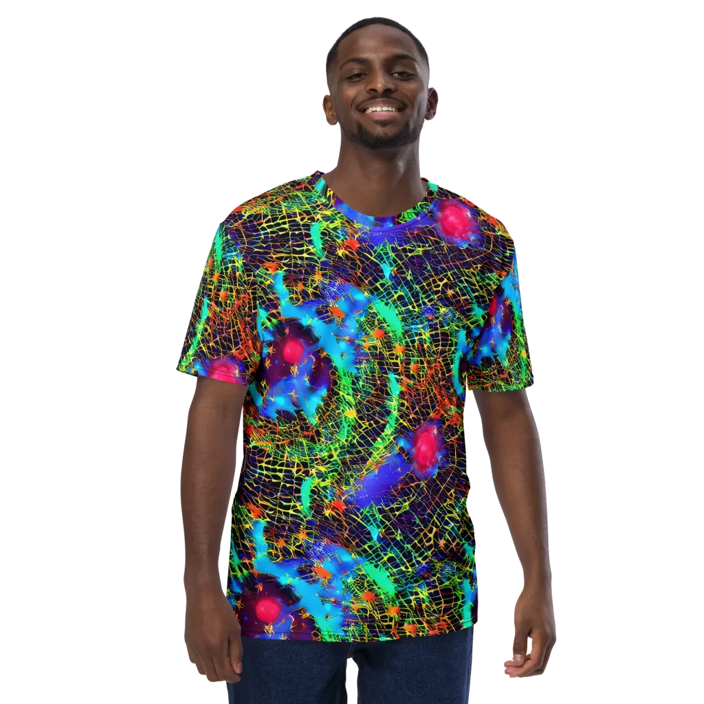 Hypercolor Collision on Men's Crew Neck T-Shirt — Front