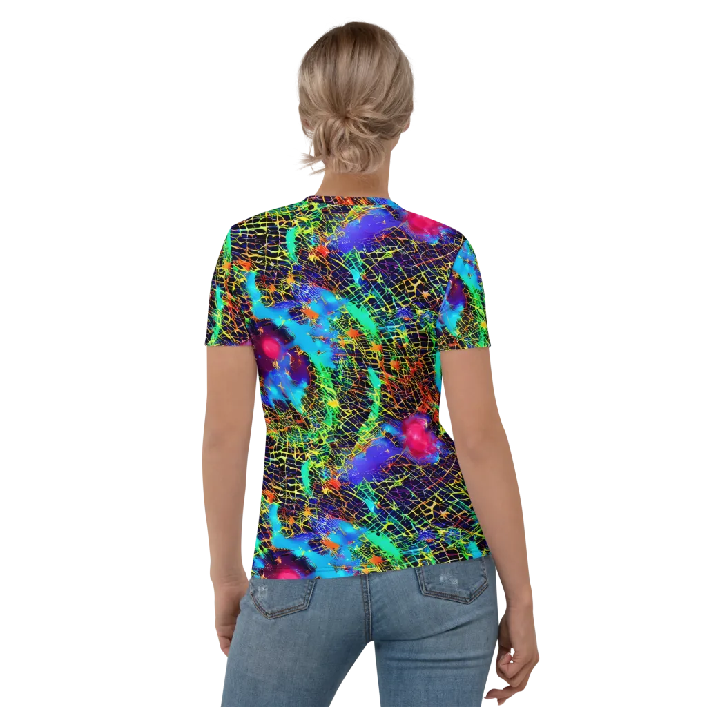 Hypercolor Collision on Women's Crew Neck T-Shirt — Back
