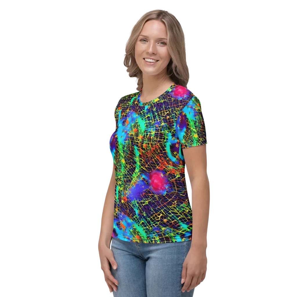 Hypercolor Collision on Women's Crew Neck T-Shirt — Left