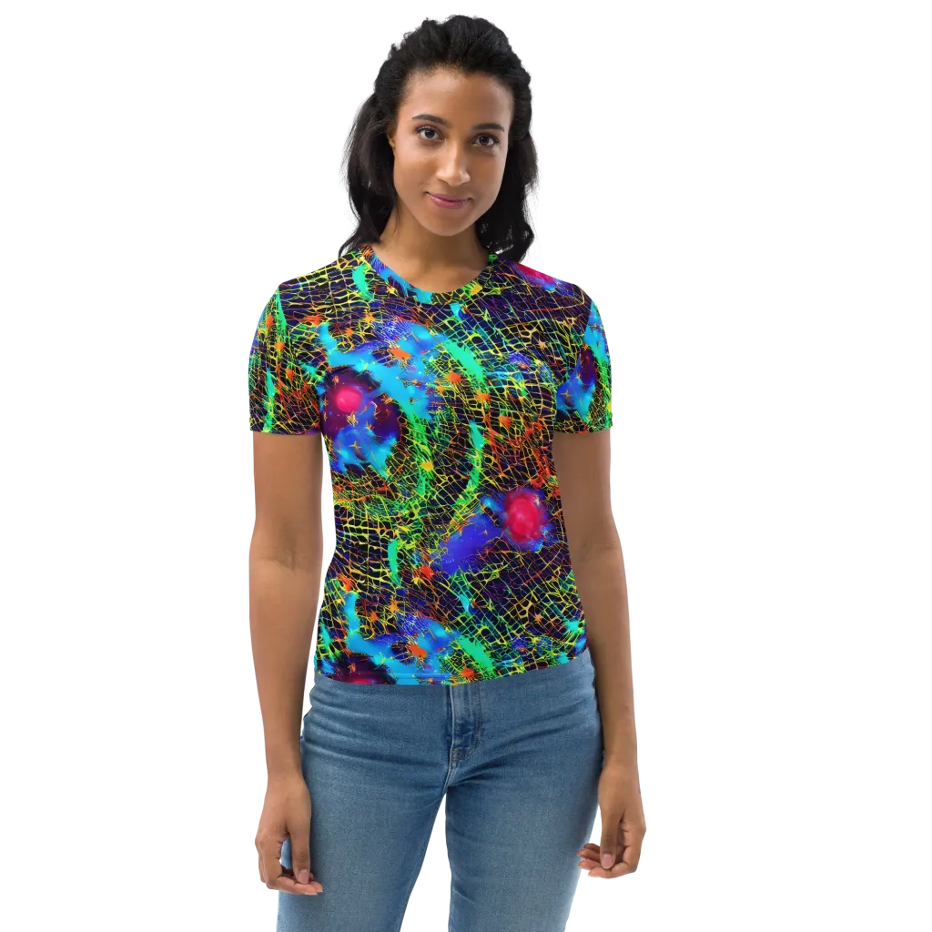 Hypercolor Collision on Women's Crew Neck T-Shirt — Front