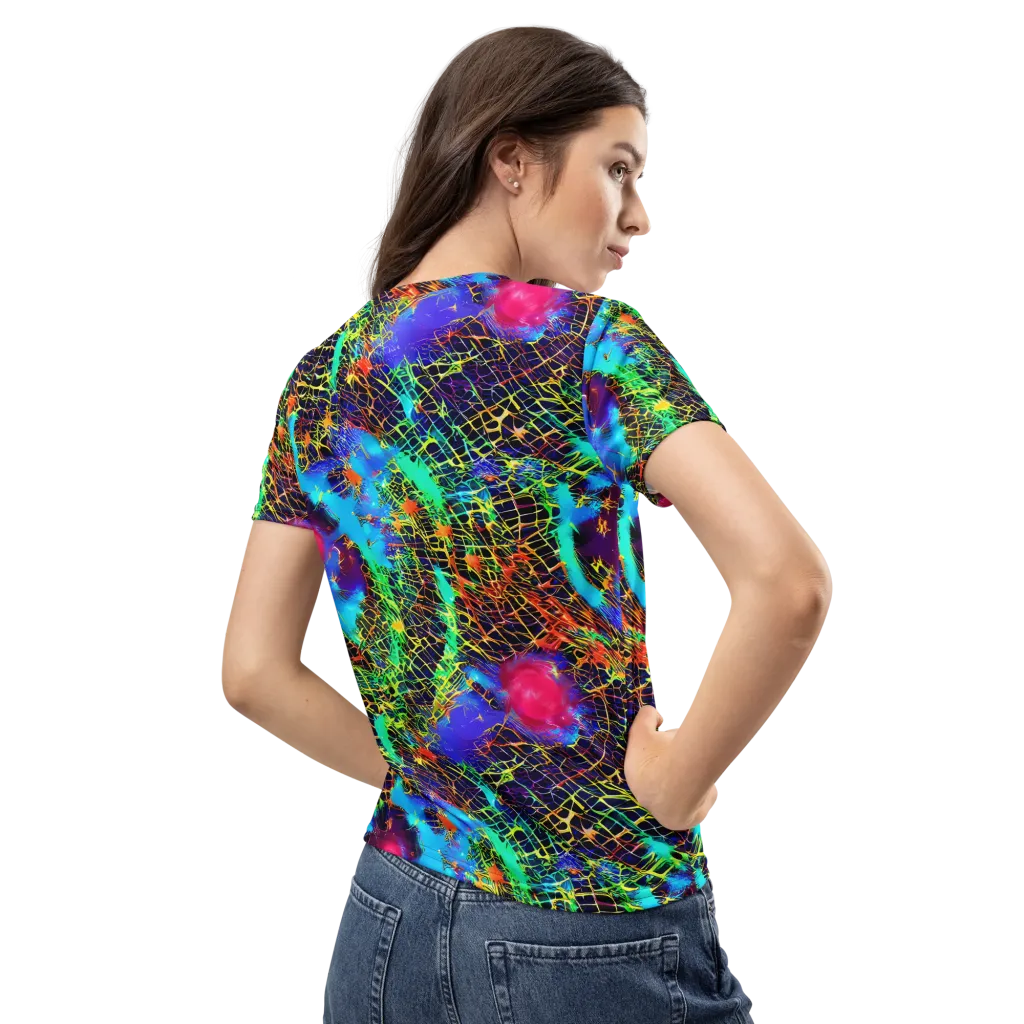 Hypercolor Collision on Women's Crew Neck T-Shirt — Back