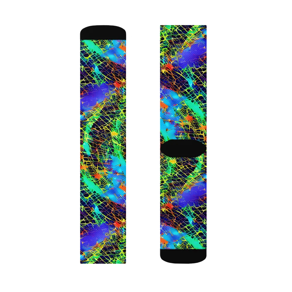 Hypercolor Collision on Socks — Right Sock