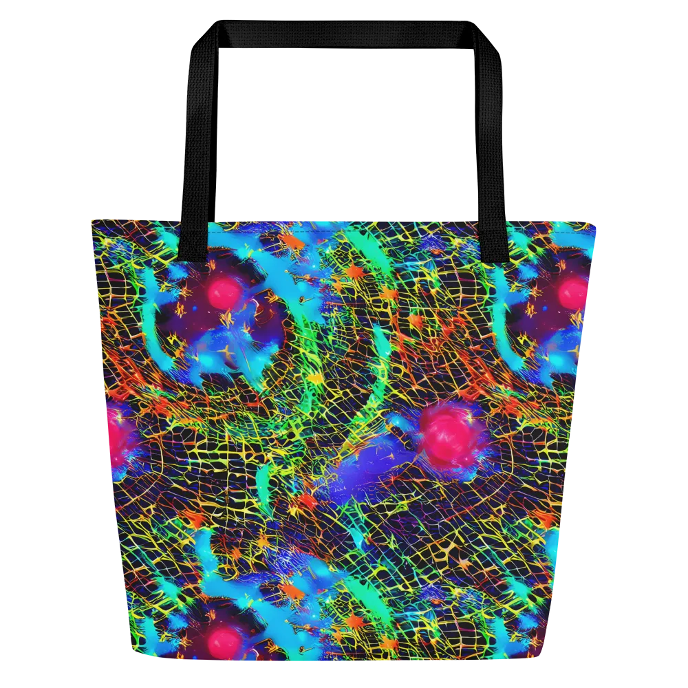 Hypercolor Collision on Large Tote Bag W/ Pocket — Front