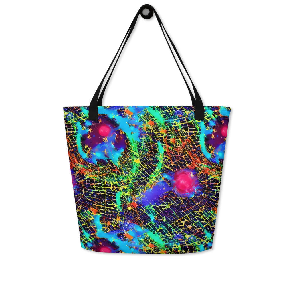 Hypercolor Collision on Large Tote Bag W/ Pocket — Front