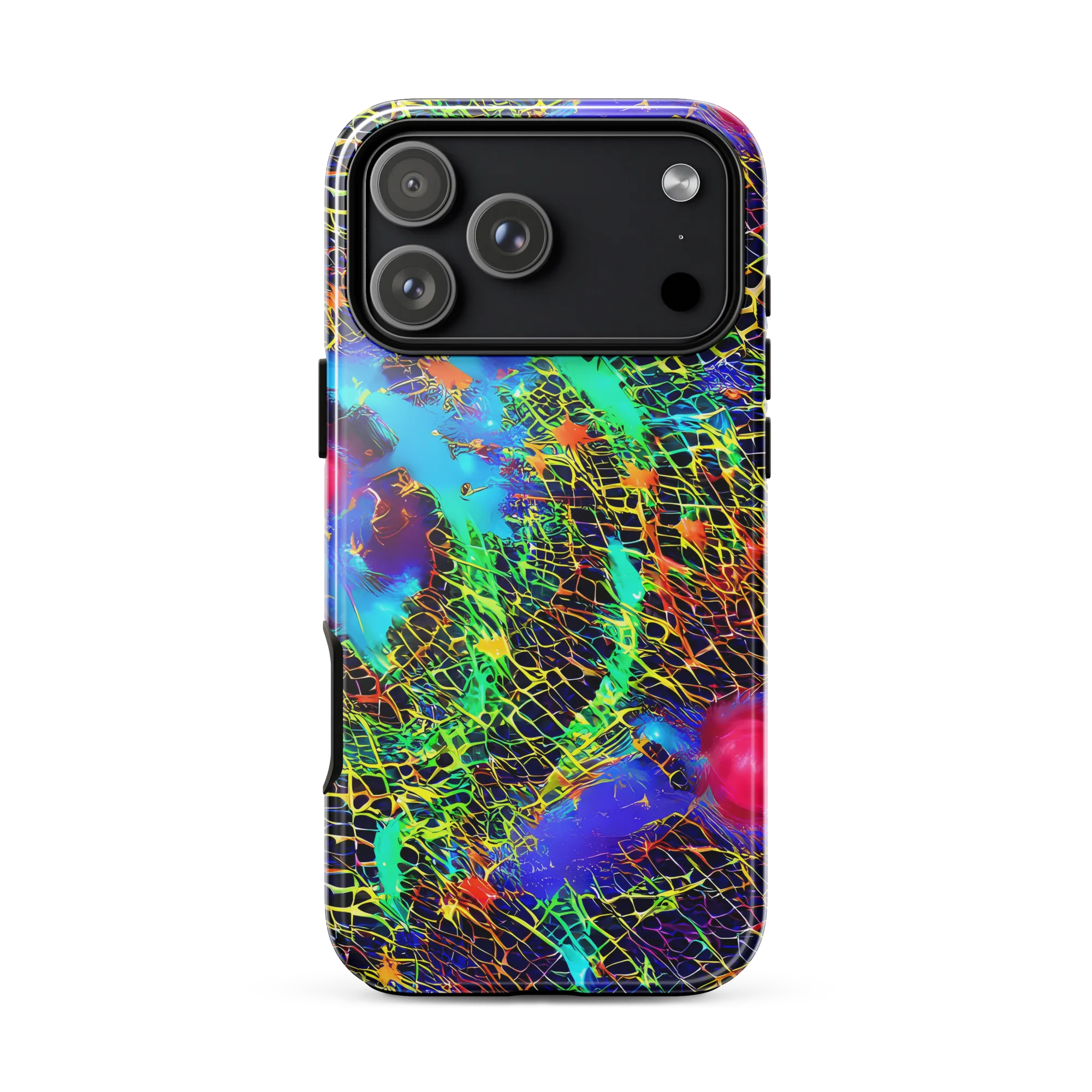 Hypercolor Collision on Tough Case for iPhone® — Front