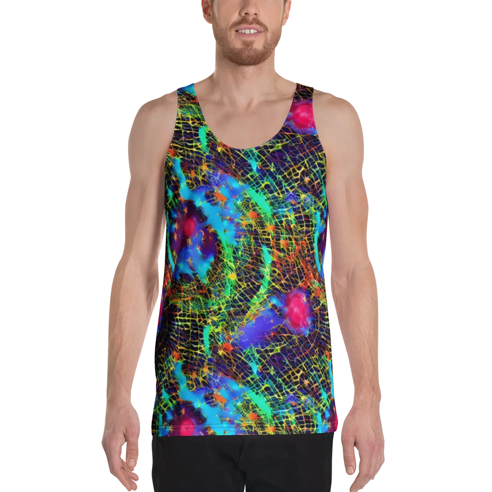 Hypercolor Collision on Men's Tank Top — Front