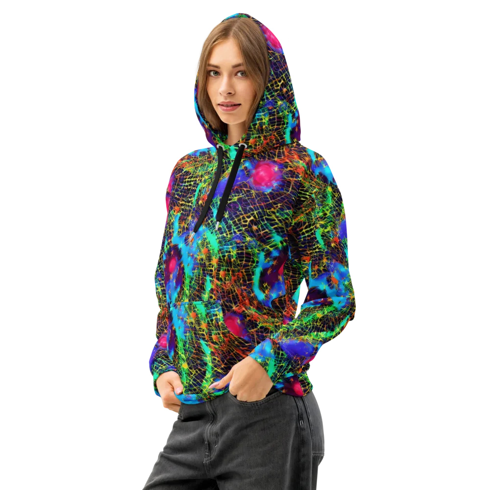Hypercolor Collision on Cotton Hoodie — Left Front