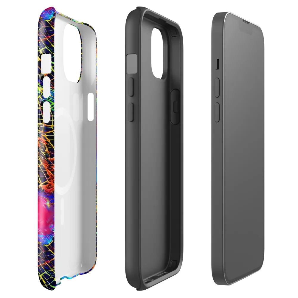 Hypercolor Collision on MagSafe Tough Case for iPhone® — Front