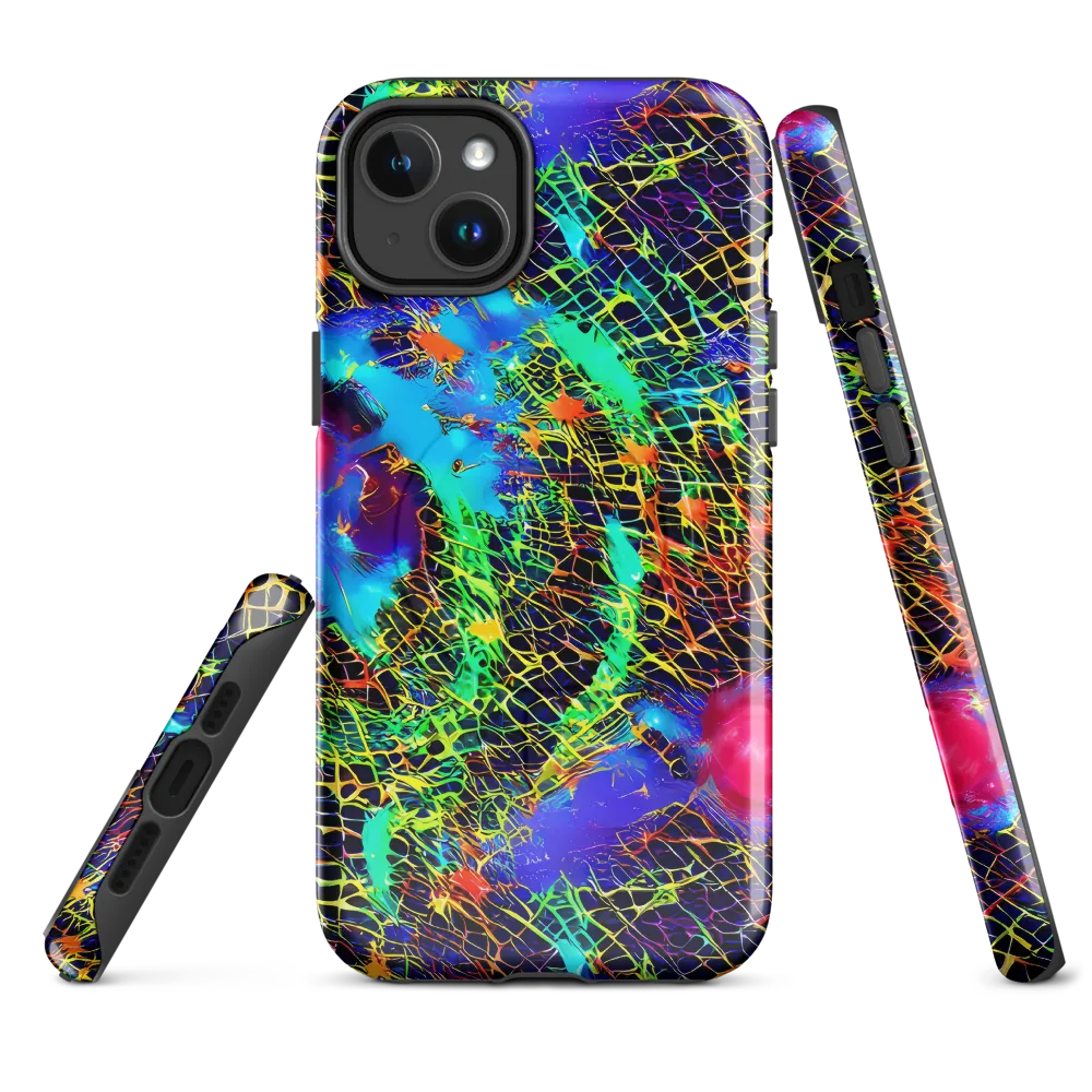 Hypercolor Collision on MagSafe Tough Case for iPhone® — Front
