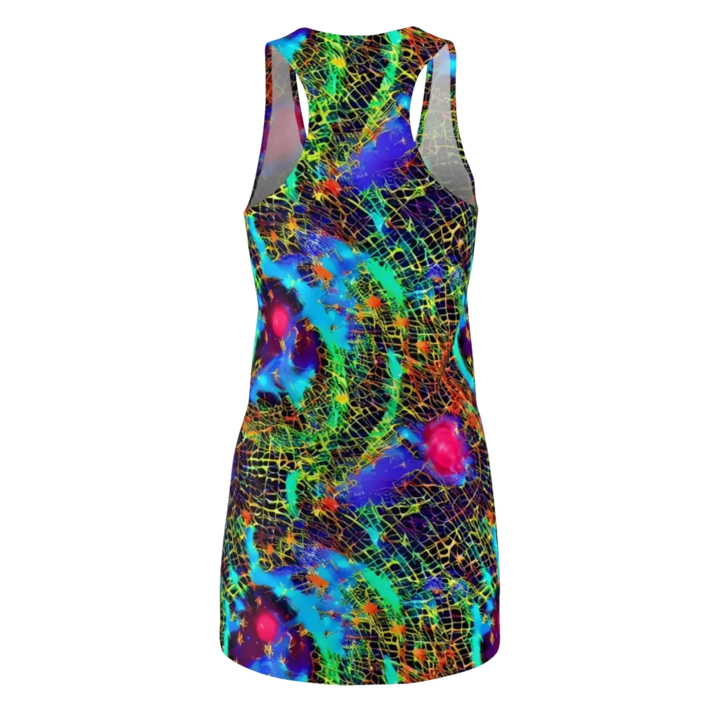 Hypercolor Collision on Racerback Dress — Back