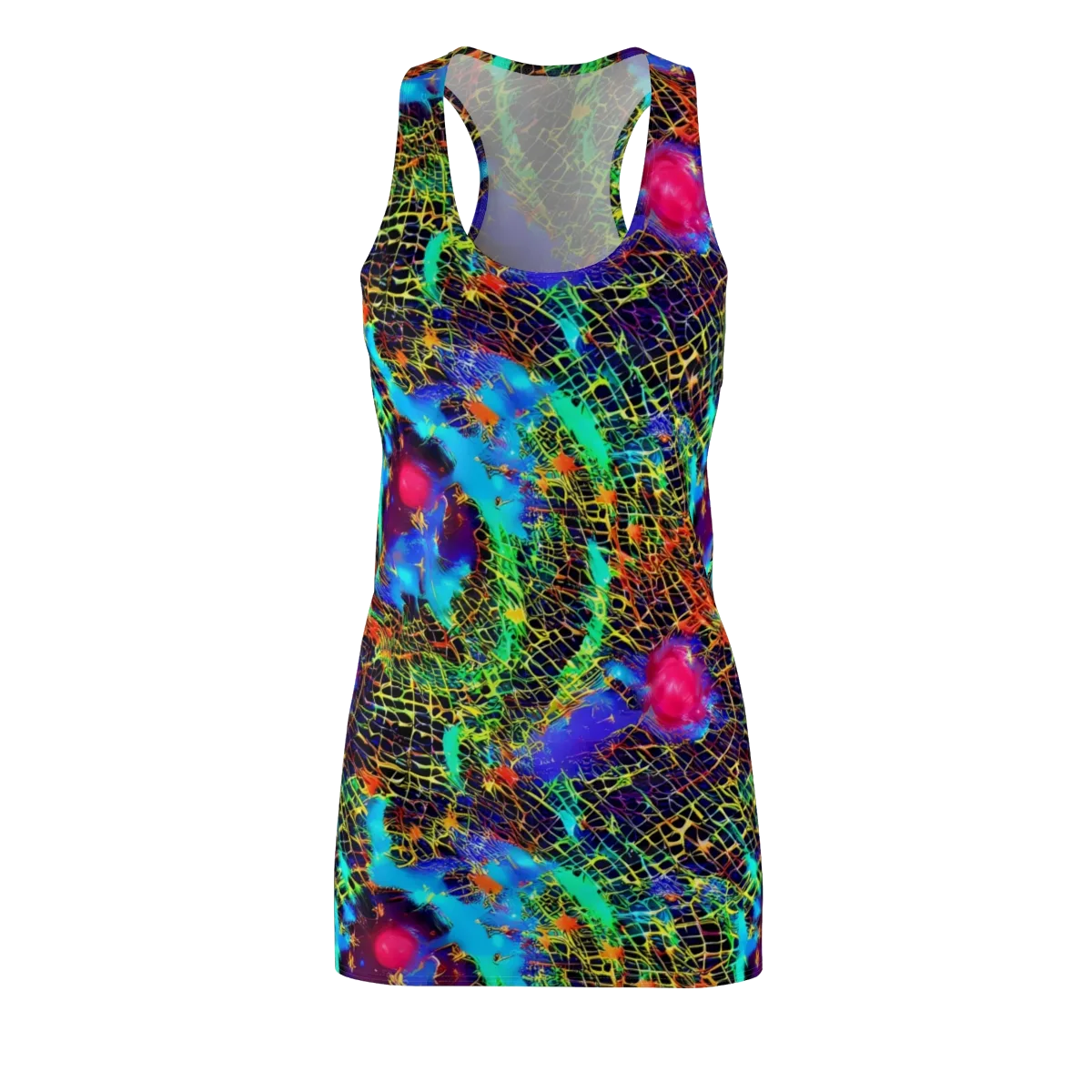 Hypercolor Collision on Racerback Dress — Front
