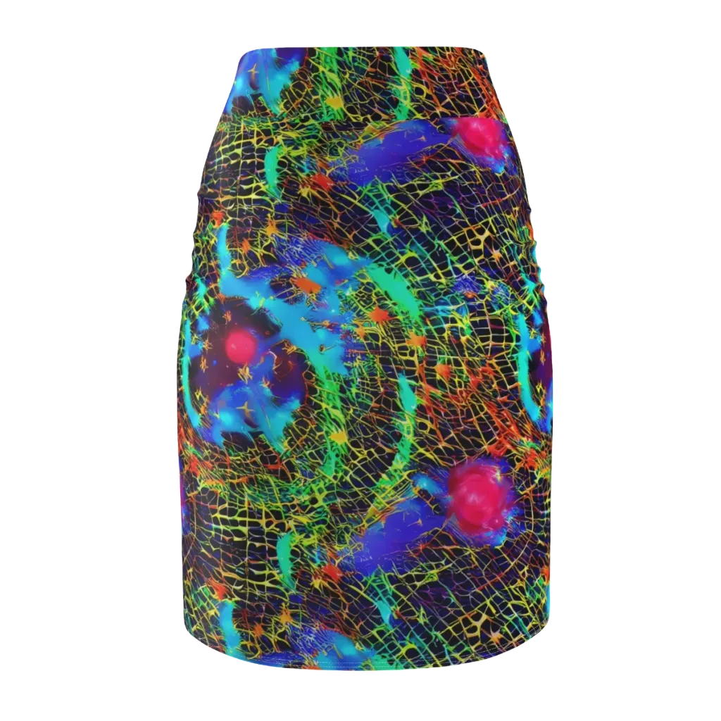 Hypercolor Collision on Pencil Skirt — Back