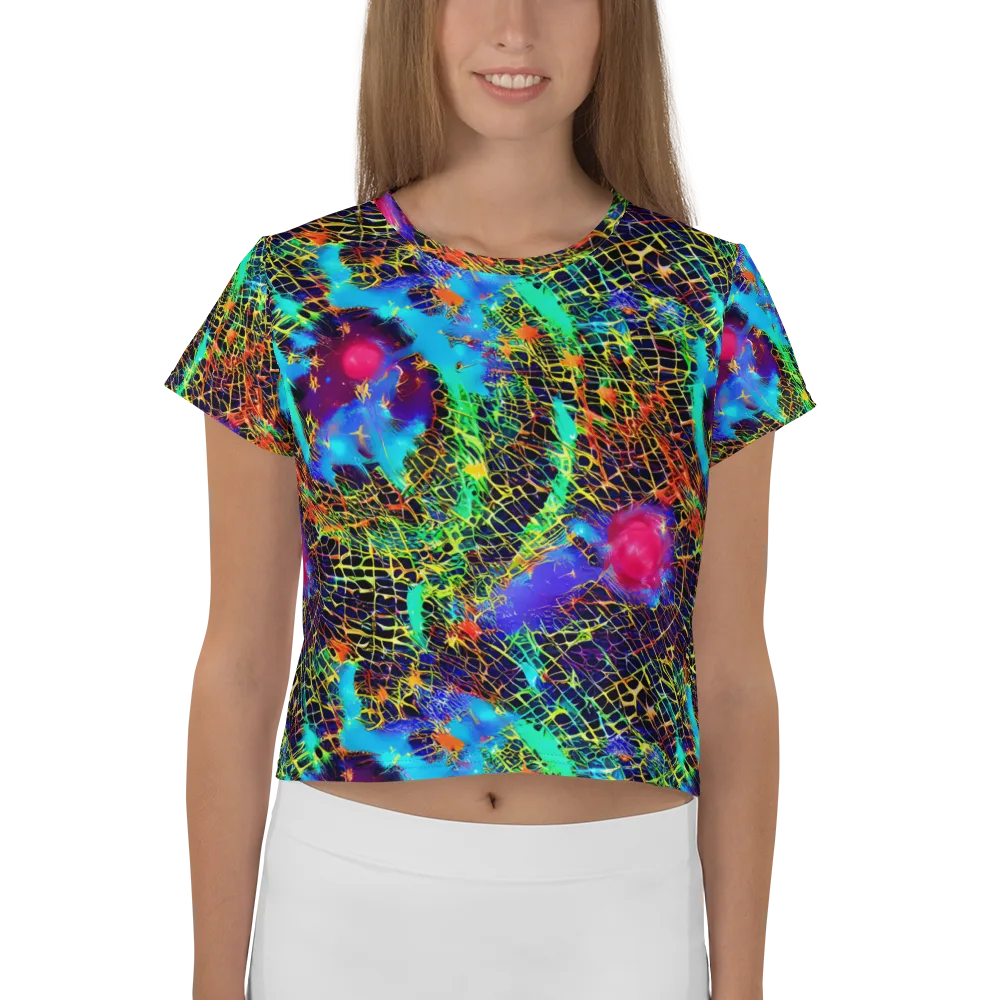 Hypercolor Collision on Crop Tee — Front