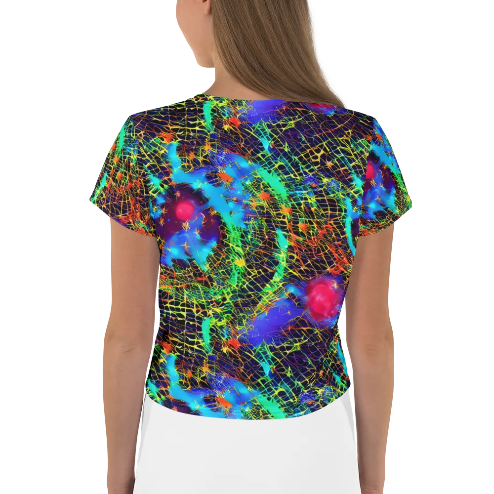 Hypercolor Collision on Crop Tee — Back