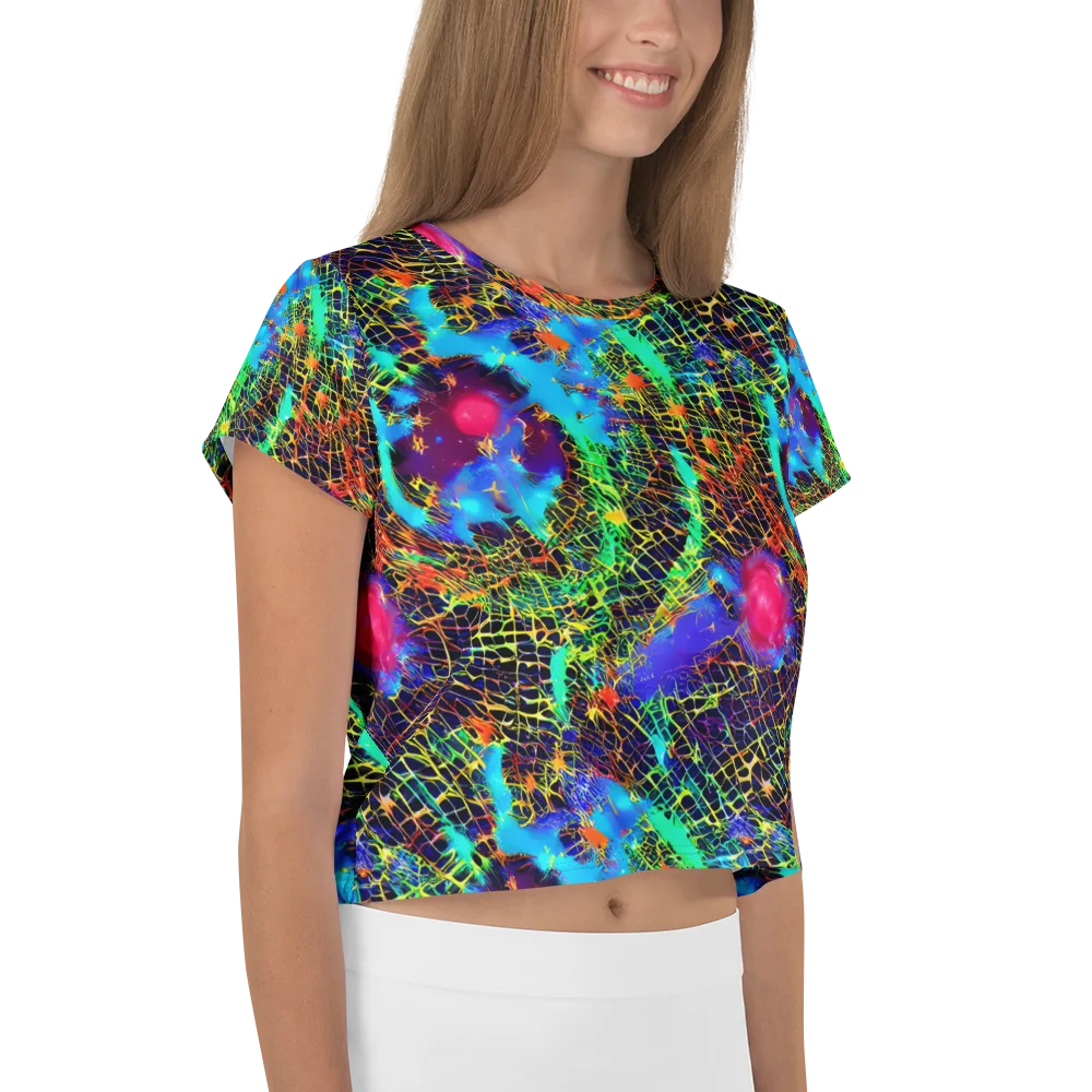 Hypercolor Collision on Crop Tee — Right