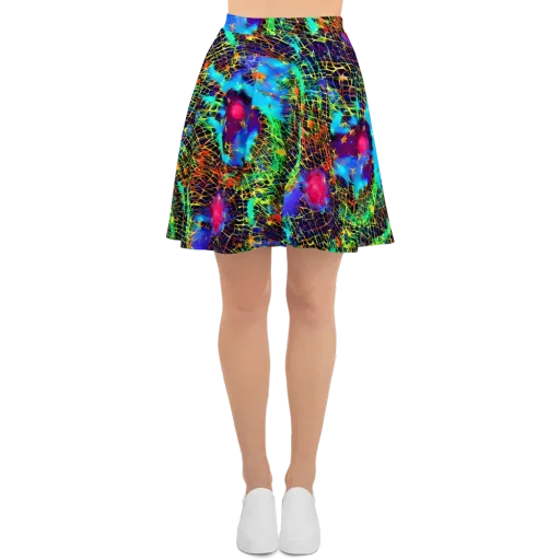 Hypercolor Collision on a Skater Skirt