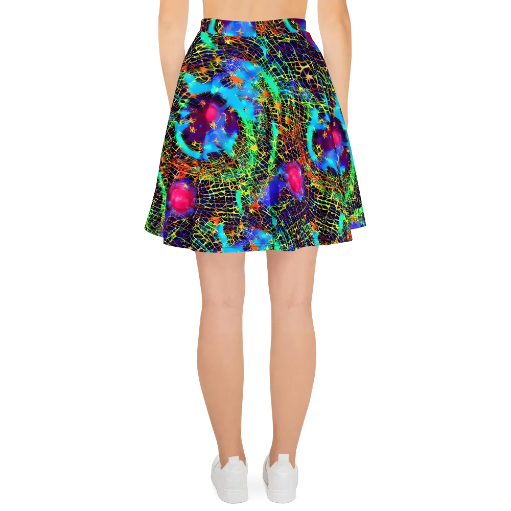 Hypercolor Collision on Skater Skirt — Back
