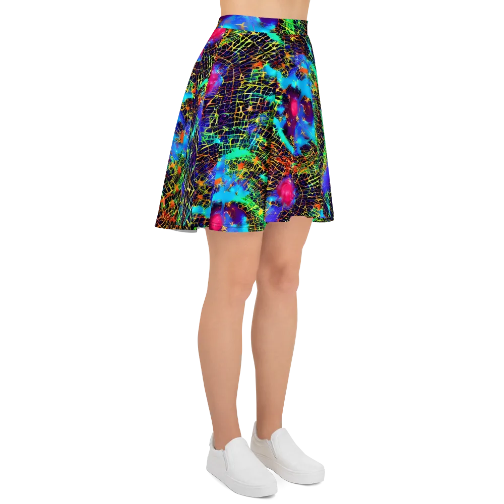 Hypercolor Collision on Skater Skirt — Right