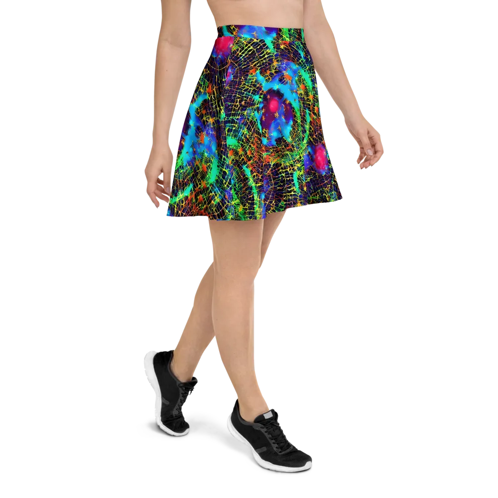 Hypercolor Collision on Skater Skirt — Right