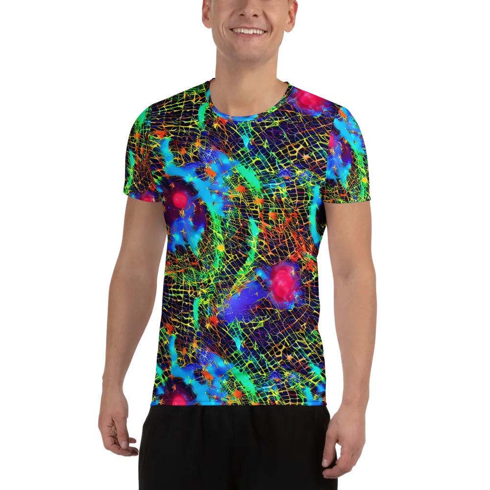 Hypercolor Collision on Men's Athletic T-Shirt — Front