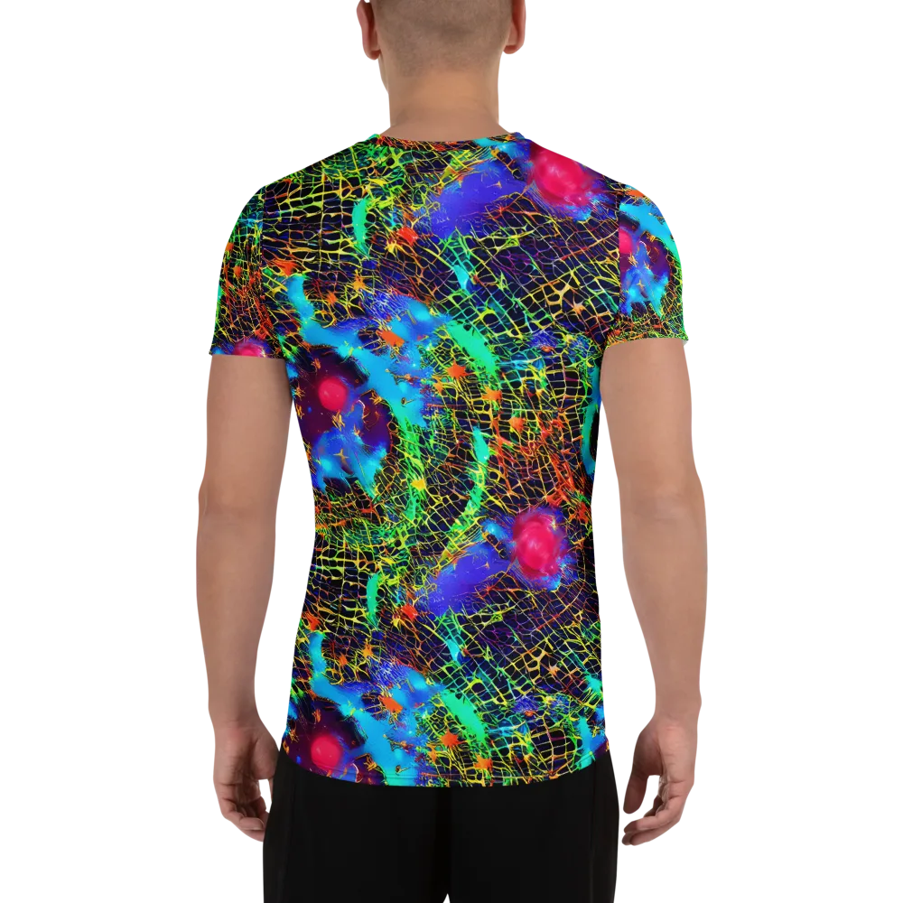 Hypercolor Collision on Men's Athletic T-Shirt — Back