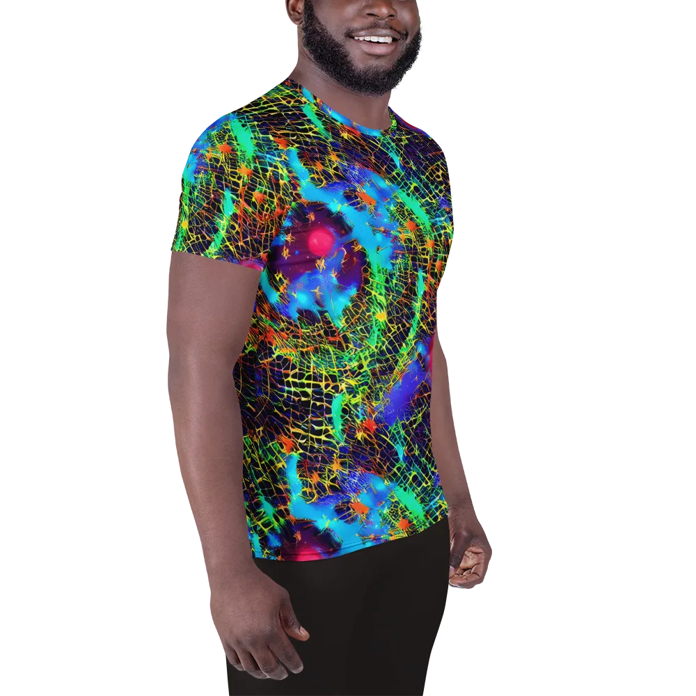 Hypercolor Collision on Men's Athletic T-Shirt — Right