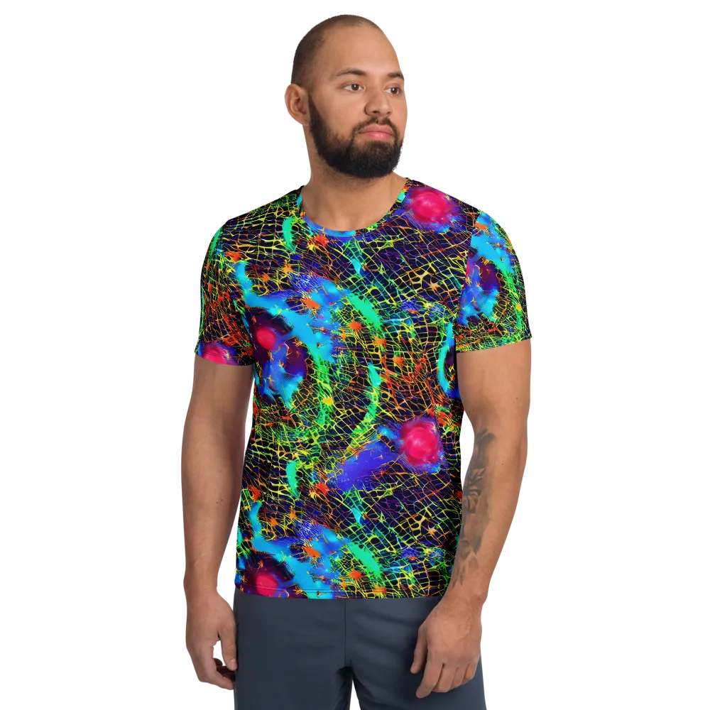 Hypercolor Collision on Men's Athletic T-Shirt — Front
