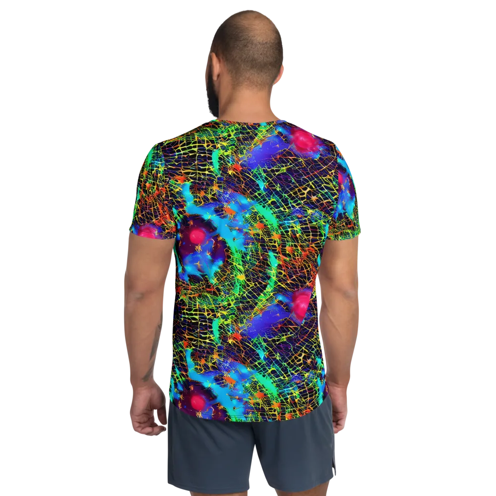 Hypercolor Collision on Men's Athletic T-Shirt — Back